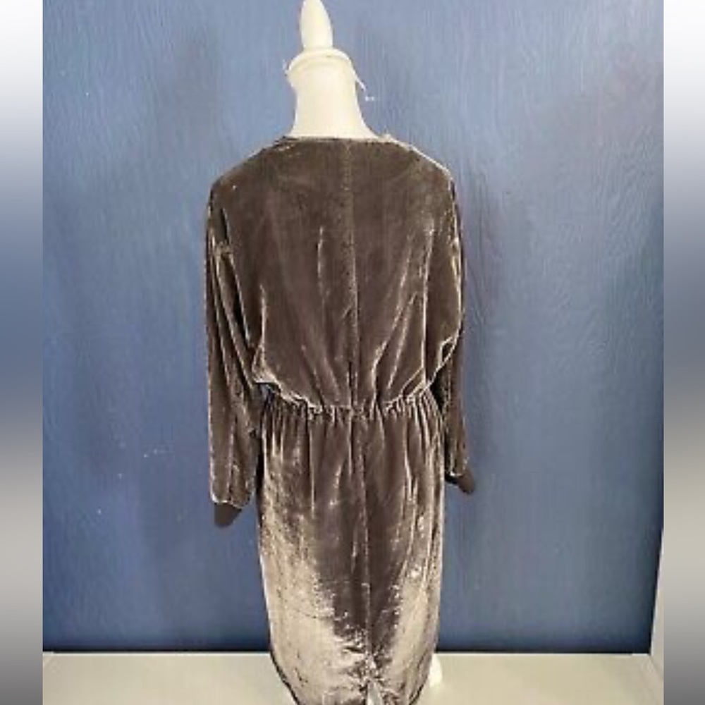 Gap Gray Velvet Velour Dress - Picture 5 of 5